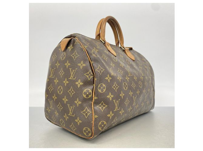 Bolso Louis Vuitton Monogram Speedy 35 Castaño - vista 2