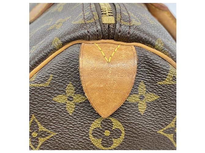 Bolso Louis Vuitton Monogram Speedy 35 Castaño - vista 5