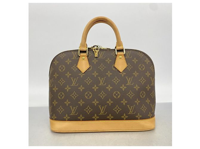 Louis Vuitton Alma Monogram Handtasche Braun - Ansicht 12