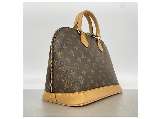 Louis Vuitton Alma Monogram Handtasche Braun - Ansicht 2