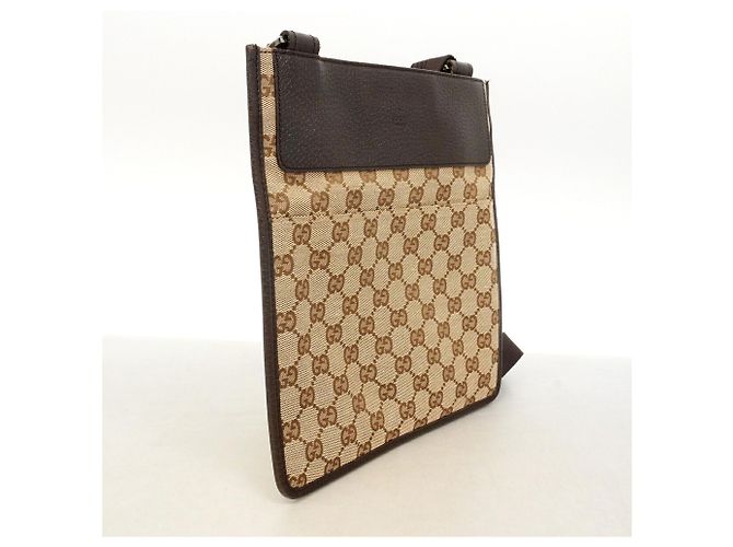 Gucci GG Canvas Schultertasche Braun Beige - Ansicht 2