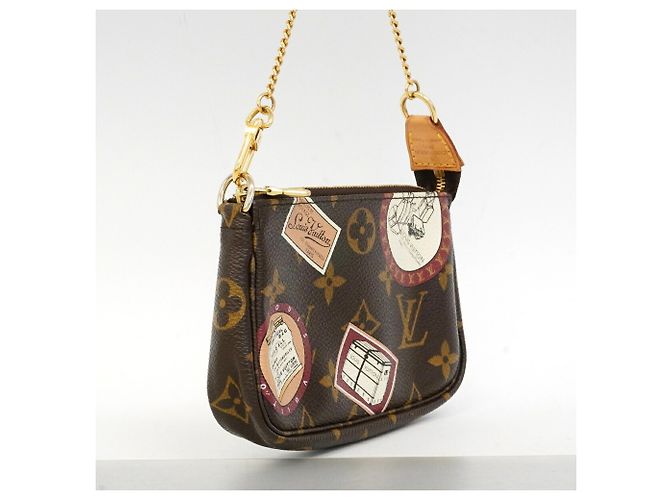 Louis Vuitton Monogram Patch Mini Pochette Accessoires Brown Multiple colors - view 2