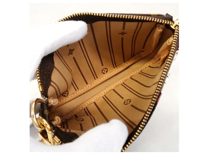 Louis Vuitton Monogram Patch Mini Pochette Accessoires Brown Multiple colors - view 4