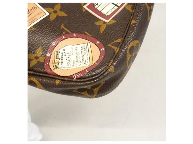 Louis Vuitton Monogram Patch Mini Pochette Accessoires Brown Multiple colors - view 6