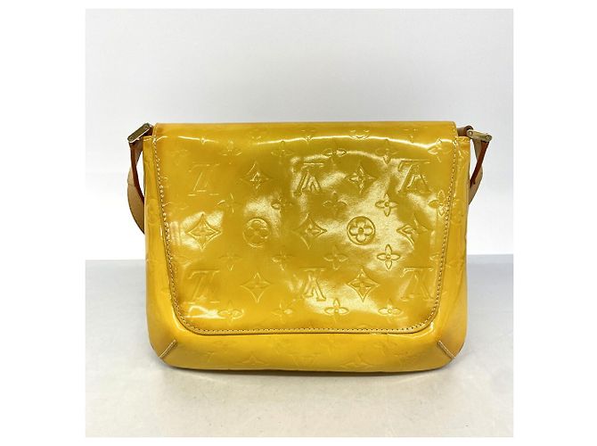 Borsa a tracolla Louis Vuitton Vernis Thompson Street D'oro - vista 12