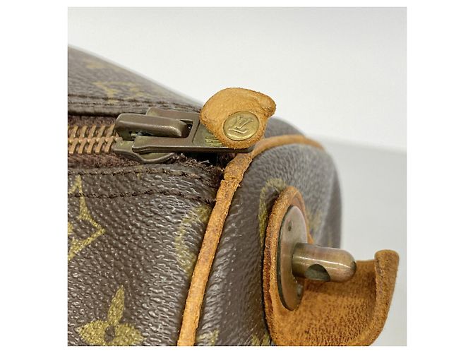 Sac Louis Vuitton Boston Monogram Keepall 45 Marron - vue 6