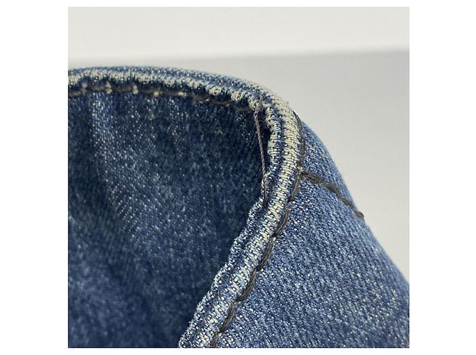 Prada Canapa Denim Tote Bag Blau - Ansicht 8