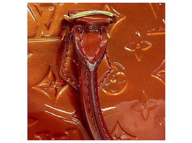 Borsa Louis Vuitton Vernis Montana Rosso - vista 10