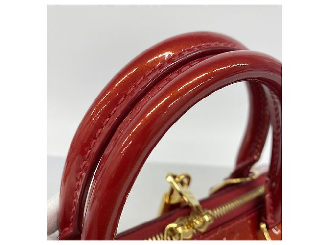 Borsa Louis Vuitton Vernis Montana Rosso - vista 11