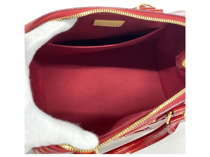 Borsa Louis Vuitton Vernis Montana Rosso - vista 4