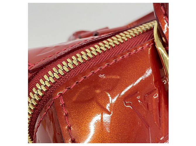 Borsa Louis Vuitton Vernis Montana Rosso - vista 9