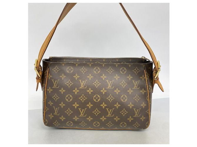 Borsa a tracolla Louis Vuitton Monogram Vivacite GM Marrone - vista 11