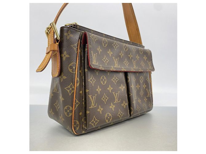 Borsa a tracolla Louis Vuitton Monogram Vivacite GM Marrone - vista 2