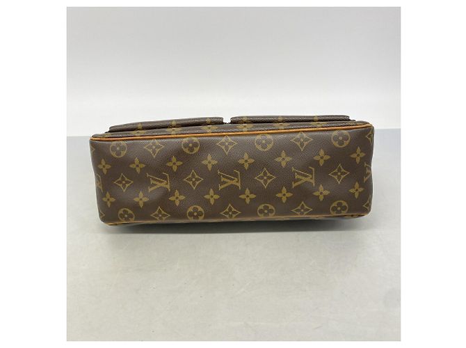 Borsa a tracolla Louis Vuitton Monogram Vivacite GM Marrone - vista 3