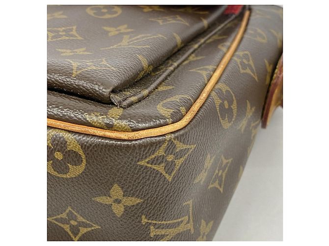 Borsa a tracolla Louis Vuitton Monogram Vivacite GM Marrone - vista 6