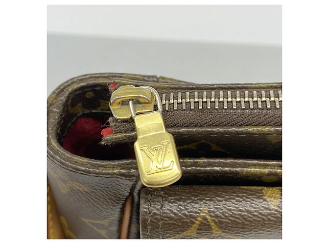 Borsa a tracolla Louis Vuitton Monogram Vivacite GM Marrone - vista 8