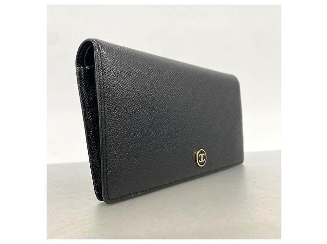 Cartera larga de Chanel en piel negra Negro - vista 2