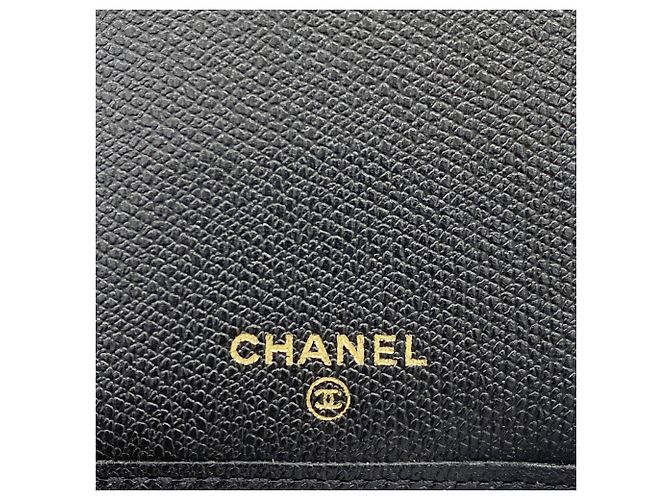 Cartera larga de Chanel en piel negra Negro - vista 4