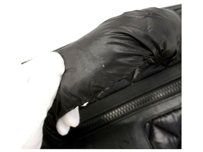 Sac cabas Chanel Coco Cocoon en nylon Noir - vue 8