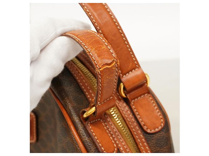 Céline Borsa Celine Macadam Brown da donna Marrone - vista 7