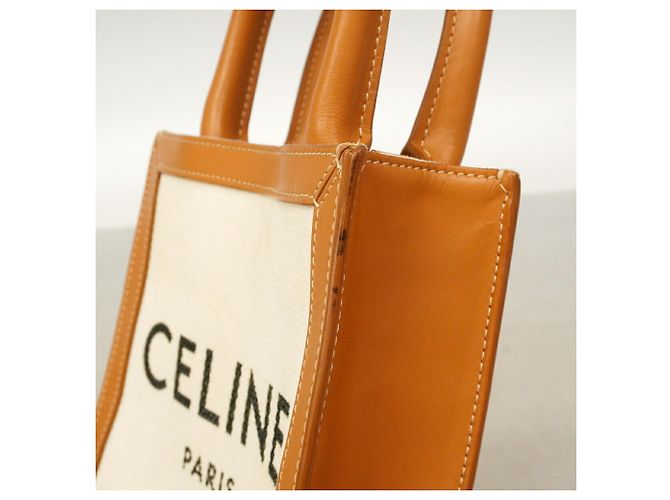 Céline Celine Mini Vertical Cabas Handtasche Braun Roh - Ansicht 7