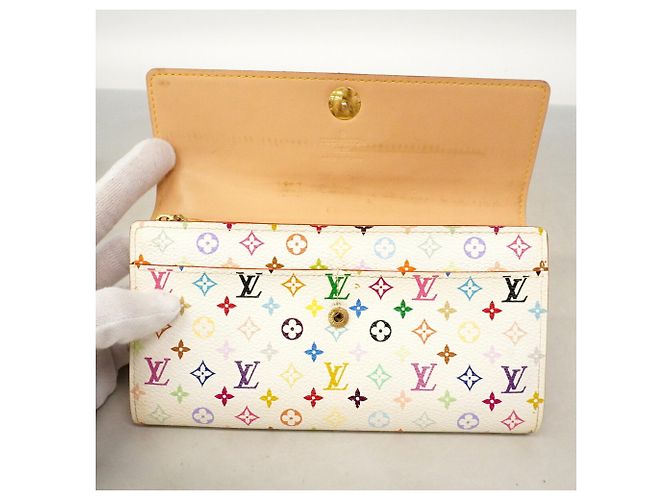 Louis Vuitton Multicolor Long Wallet White - view 8