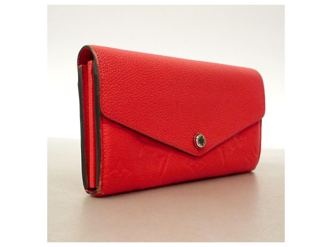 Louis Vuitton Monogram Empreinte Sarah Long Wallet Orange - view 2