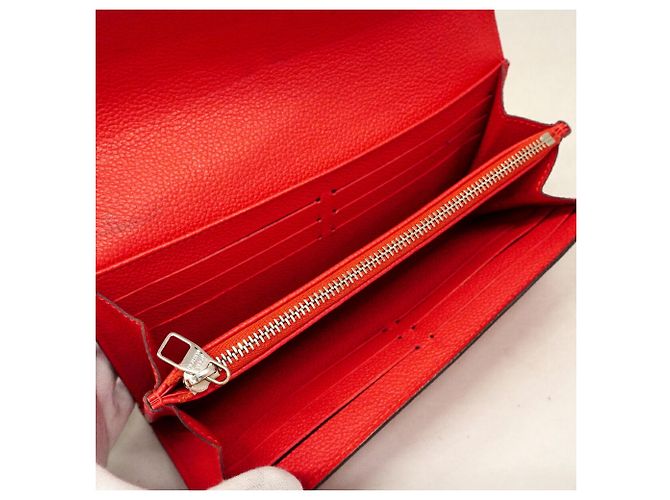 Louis Vuitton Monogram Empreinte Sarah Long Wallet Orange - view 3