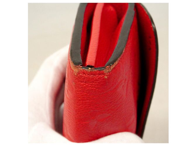 Louis Vuitton Monogram Empreinte Sarah Long Wallet Orange - view 6
