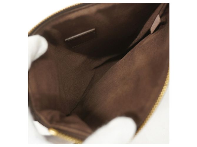 Borsa a tracolla Louis Vuitton Damier Pochette Melville Damier ebene - vista 4