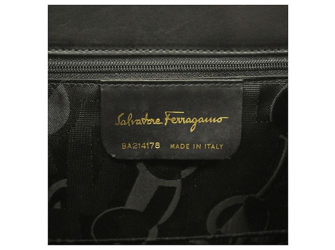 Borsa in pelle Gancini Salvatore Ferragamo Nero - Ansicht 5