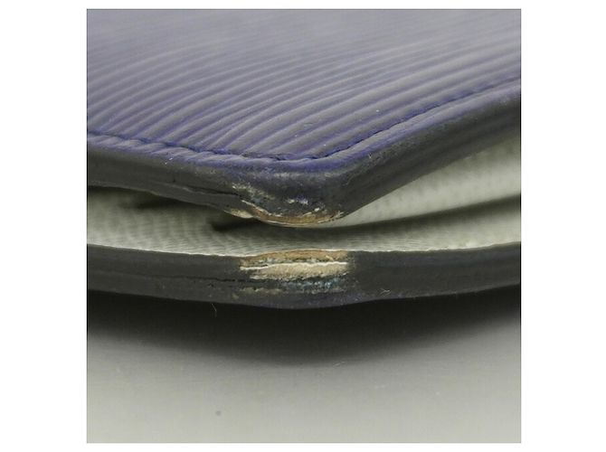 Louis Vuitton Epi Monogram Eclipse Portefeuille Brazza Long Wallet Azul marino - vista 5
