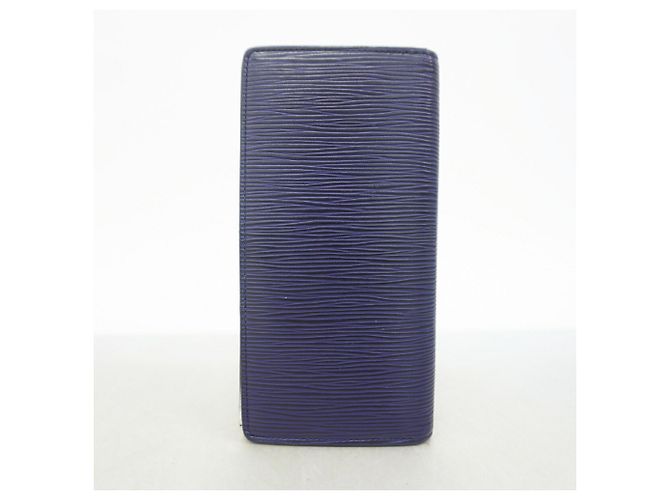 Louis Vuitton Epi Monogram Eclipse Portefeuille Brazza Long Wallet Azul marino - vista 7