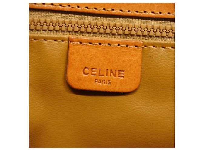 Céline Celine Macadam Shoulder Bag Brown - view 5