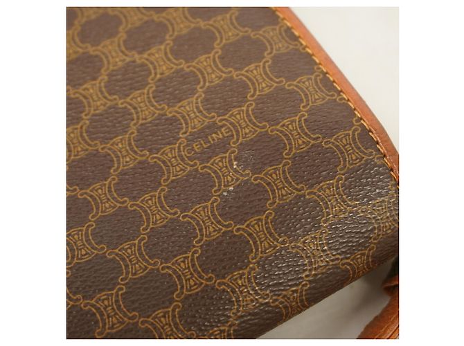 Céline Celine Macadam Shoulder Bag Brown - view 9