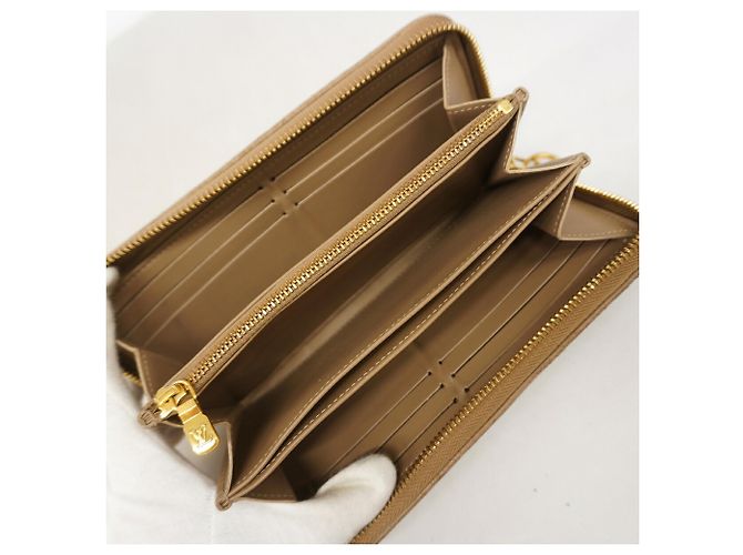 Cartera Louis Vuitton Monogram Coussin Zippy en Taupe Gris pardo - vista 3