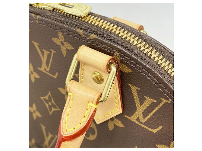Louis Vuitton Alma BB Monogram Handtasche Braun - Ansicht 9