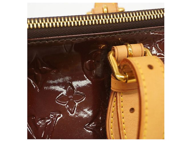 Borsa a tracolla Louis Vuitton Vernis Rosewood Avenue Bordò - vista 9