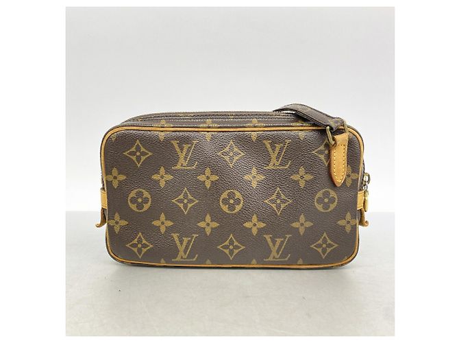 Louis Vuitton Monogram Pochette Marly Bandoulière Shoulder Bag Castaño - vista 12