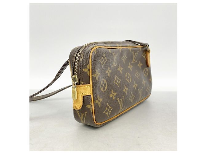 Louis Vuitton Monogram Pochette Marly Bandoulière Shoulder Bag Castaño - vista 2