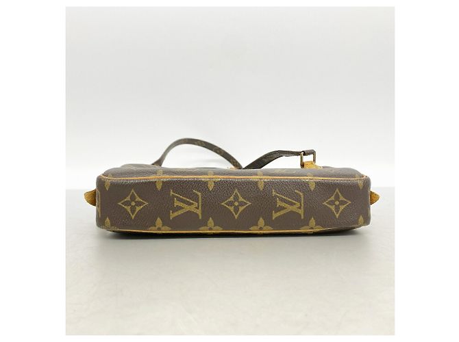 Louis Vuitton Monogram Pochette Marly Bandoulière Shoulder Bag Castaño - vista 3