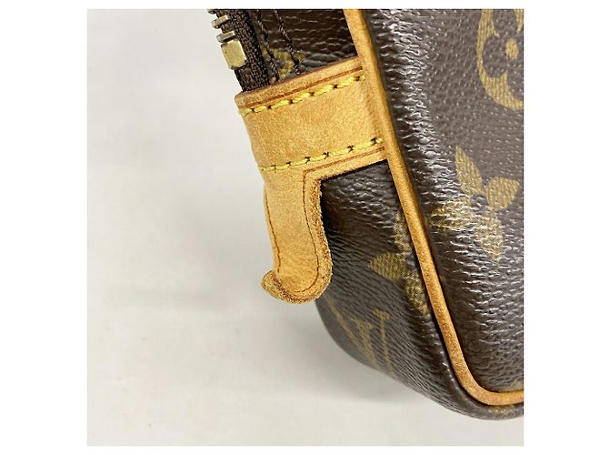 Louis Vuitton Monogram Pochette Marly Bandoulière Shoulder Bag Castaño - vista 9