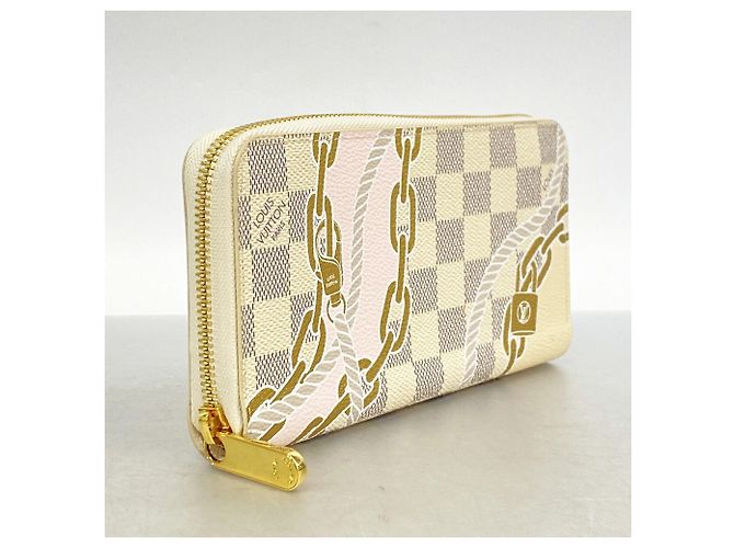 Cartera Zippy Louis Vuitton Damier Azur Nautical Blanco - vista 2