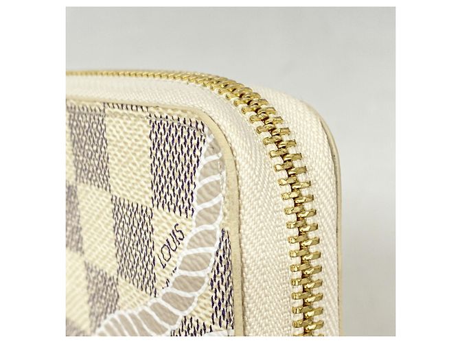 Cartera Zippy Louis Vuitton Damier Azur Nautical Blanco - vista 6