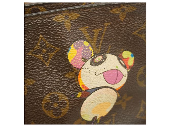 Bolso de hombro Louis Vuitton Monogram Panda Trotteur Castaño - vista 11