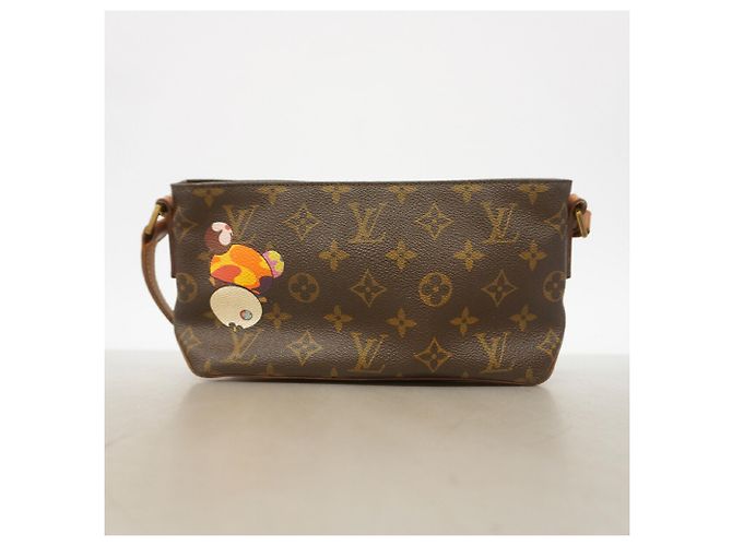 Bolso de hombro Louis Vuitton Monogram Panda Trotteur Castaño - vista 12