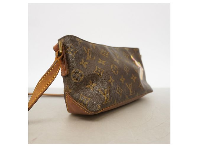 Bolso de hombro Louis Vuitton Monogram Panda Trotteur Castaño - vista 2
