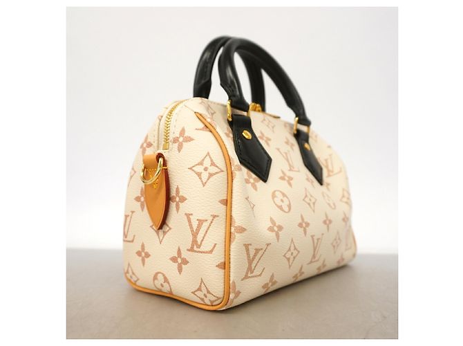 Louis Vuitton Monogram Dune Speedy Bandoulière 20 Handtasche Weiß - Ansicht 2