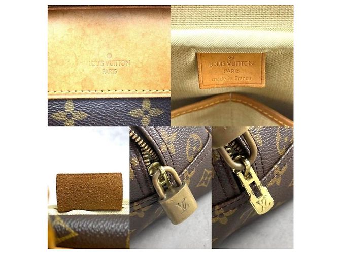 Louis Vuitton Deuville Monogram Canvas Handtasche Braun - Ansicht 11
