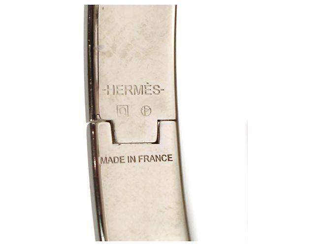 Hermès Brazalete Clic H GM Esmalte Negro Mate Hardware de plata - vista 4
